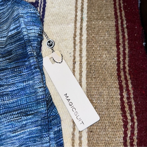 Magicsuit Parker Blue Halter One Piece Swimsuit - Picture 6 of 9